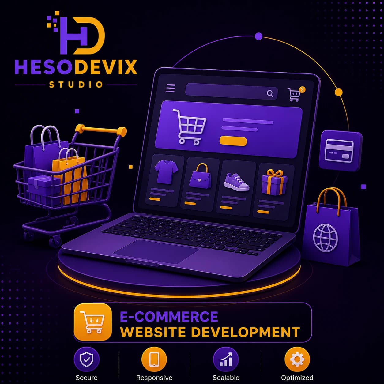 E-Commerce Website Development by Hesodevix Studio