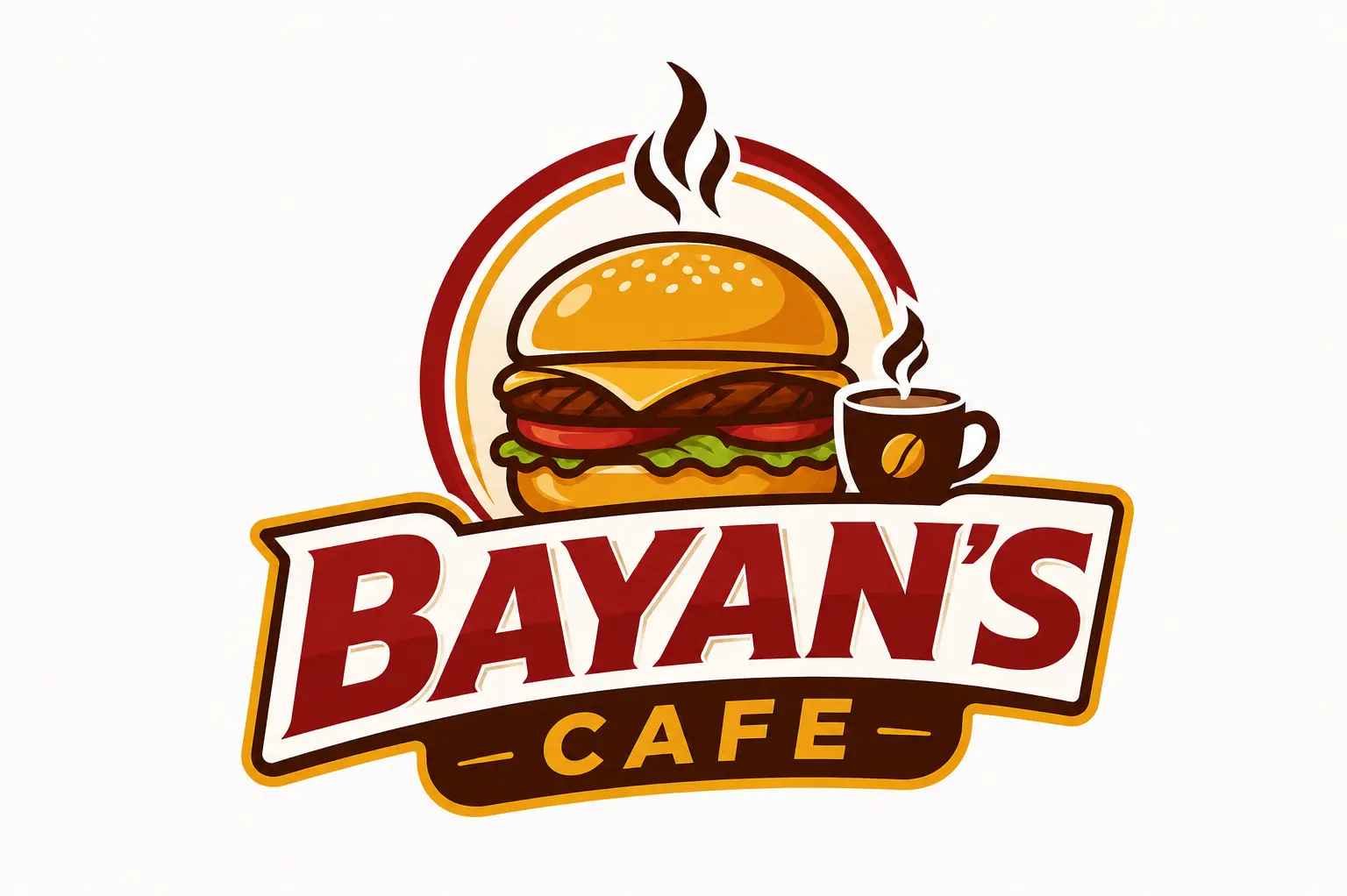 Bayan's Cafe Full Branding Kit — Primary Logo